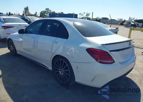 2017 Mercedes-Benz C 300 Sport из США, поврежденный, VIN 55SWF4JBXHU221858